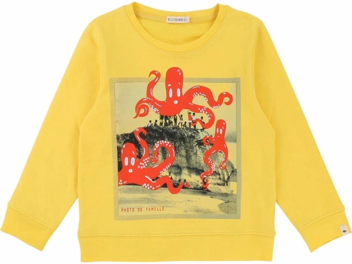 Billybandit sweater Yellow Octopus Maat: 92 (2 jaar) | bol.com