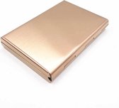 Roestvrij staal Pasjeshouder - Creditcardhouder - Rvs Metal Case Box - Portemonnee - RFID bescherming - Brons