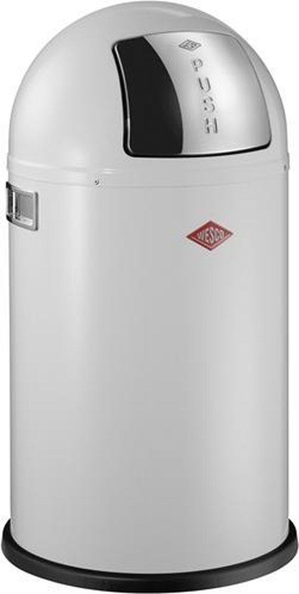 Goedkoopste Wesco Pushboy Junior Prullenbak - Afvalbak Wesco - 22L - Wit