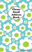 Green Pop Flower Address Book