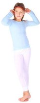 Thermo4sports - thermokleding - thermoset lichtblauw - wit maat 128