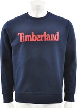 Timberland - Seasonal Linear Logo Crew - Heren sweater - S - Blauw