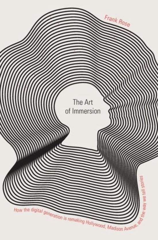 Boek 'The Art of Immersion' met een grafische weergave van een profiel dat opgaat in golvende lijnen.