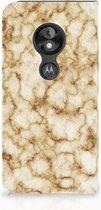 Motorola Moto E5 Play Uniek Standcase Hoesje Marmer Goud