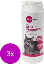 Beaubeau Kattenbak Geurverdrijver - Kattenbakreinigingsmiddelen - 3 x 750 g Spring Garden
