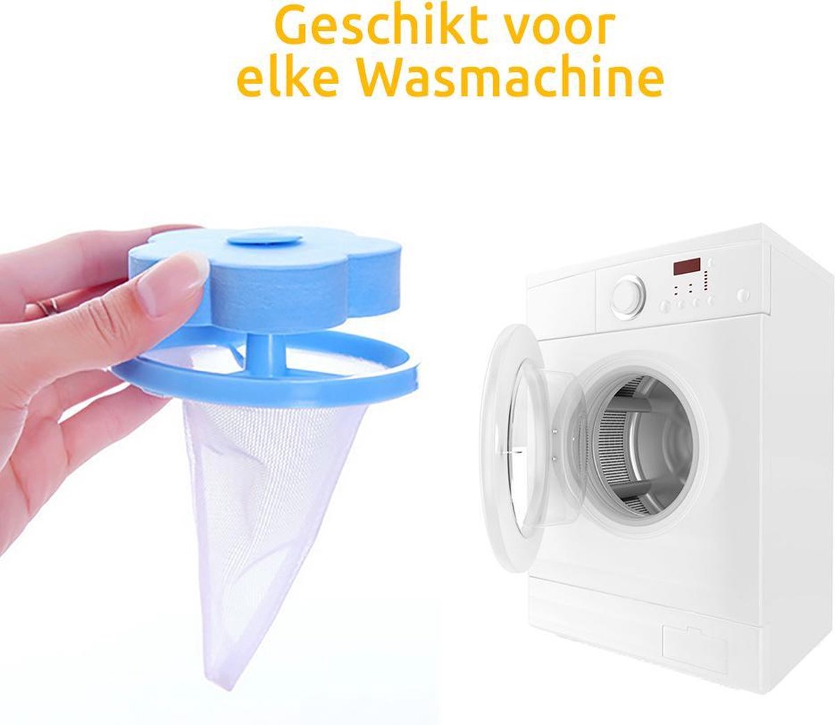 Wasmachine Ontharing Filter - Sanitairreiniging - Anti Pluis -  Ontharingsfilter... | bol.com