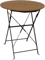 Bolero imitatie houten bistrotafel 60cm rond