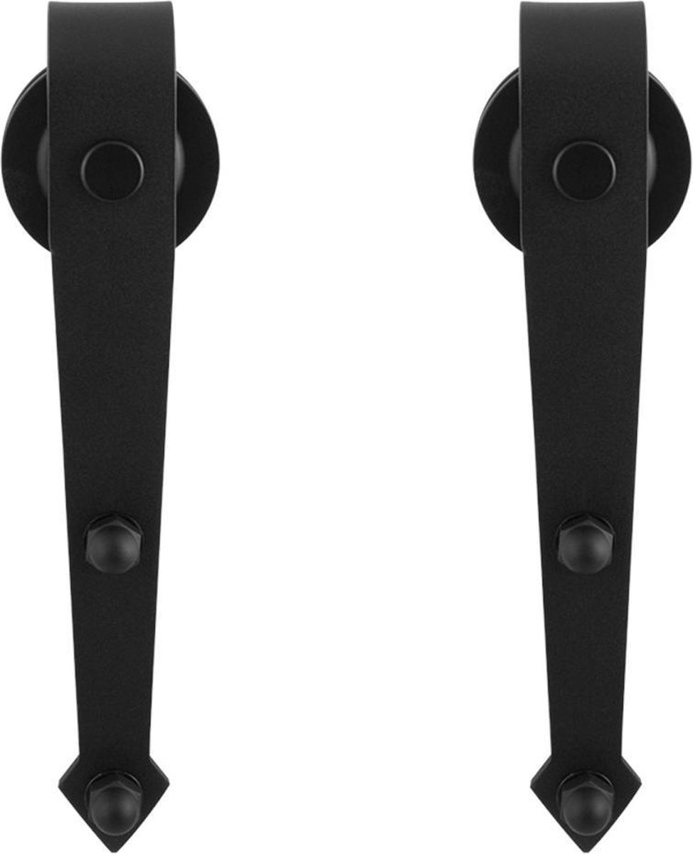 schuifdeurhanger set Nuoli zwart t.b.v. extra deur