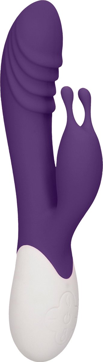 Goedkoopste Heat Ignite Oplaadbare G Spot Rabbit Vibrator met Verwarmingsfunctie - Paars