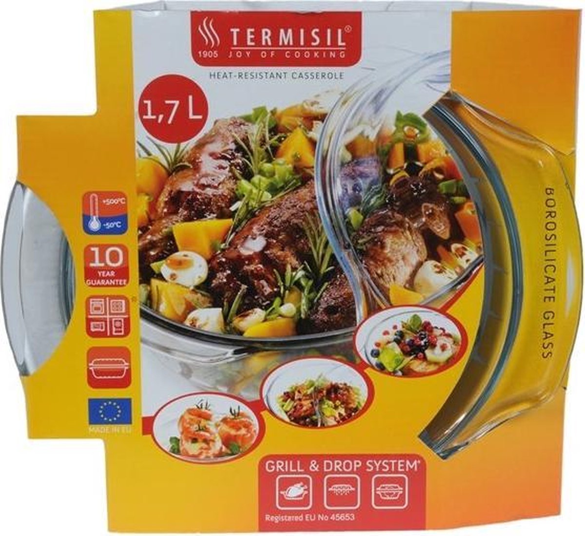Ovenschaal & Deksel Glas 1,7ltr
