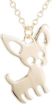 24/7 Jewelry Collection Chihuahua Ketting - Hond - hondje - Goudkleurig