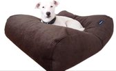 Dog's Companion - Hondenkussen / Hondenbed Chocolade Bruin Ribcord - XL - 140x95cm