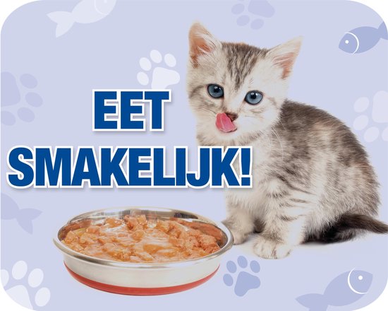 Papillon voerbak Placemat Kat of Poes - Antislip - 50x40 cm.