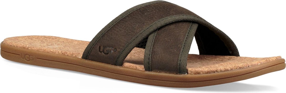 UGG Heren Slippers Seaside Slide Groen Maat 43 bol