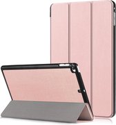 iPad Mini 4 Hoesje Book Case Hoes Trifold Smart Cover Hoes - rose Goud