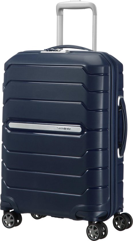 Samsonite Koffer - Flux Spinner 55/20 Uitbreidbaar (Handbagage) Navy Blue