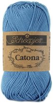 SCHEEPJES CATONA 511 CORNFLOWER. PAK MET 5 BOLLEN a 50 GRAM. KL.NUM. 2.