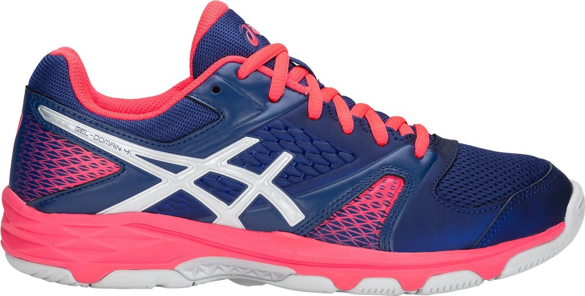 ASICS Gel Domain 4 blauw roze handbalschoenen dames E659Y 400 bol