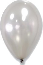 GLOBOLANDIA - 50 zilverkleurige metallic ballonnen