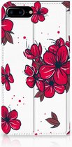 Standcase Hoesje iPhone 7 Plus | 8 Plus Design Blossom Red