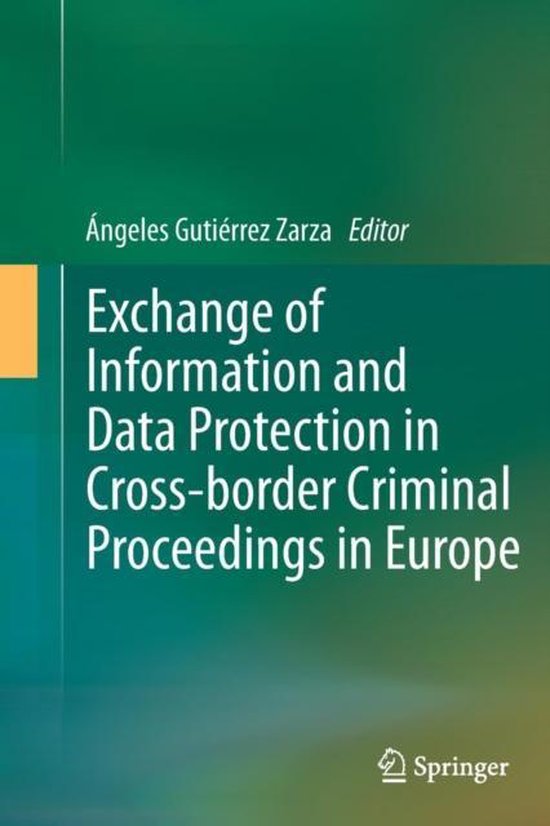 Exchange of Information and Data Protection in Cross-border  ... - cover