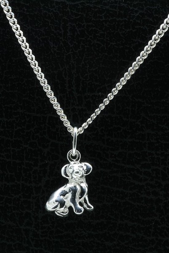 Pendentif en argent Dog is chain