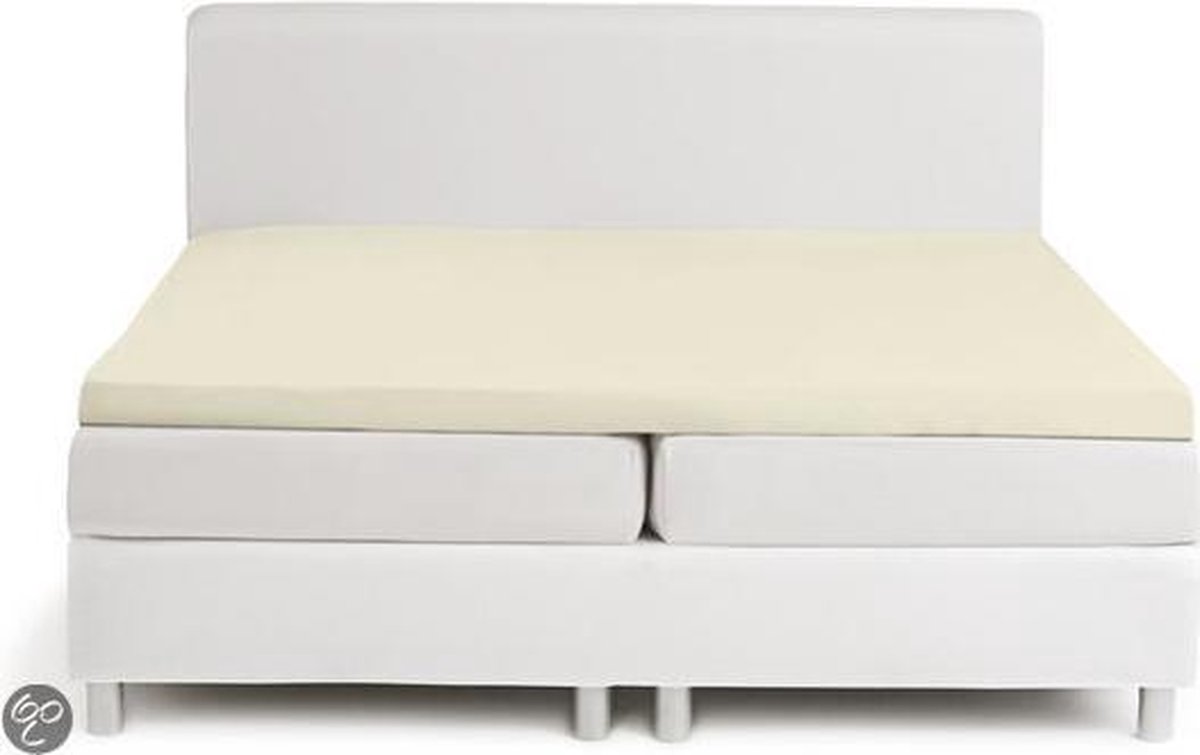 Topcover katoen 200 x 200 (08) silver sand Standaard (tot 8 cm) Nightkiss