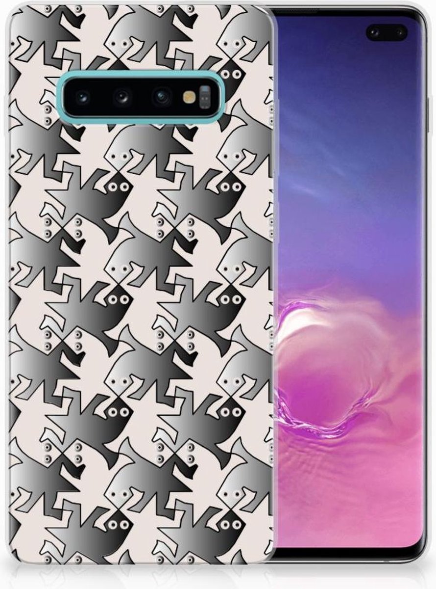 Samsung Galaxy S10 Plus TPU Hoesje Salamander Grey