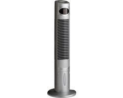 Casafan Airos Cool torenventilator 114 cm zilver met watertank, afstandsbediening, 3 standen, timer, 70W