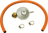 Barbecook Gasregulator + Slang 37 Mbar - Oranje