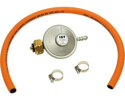 Barbecook Gasregulator - Gasdrukregelaar & Gasslang 37 Mbar - G5 Aansluiting – Belgie & Luxemburg
