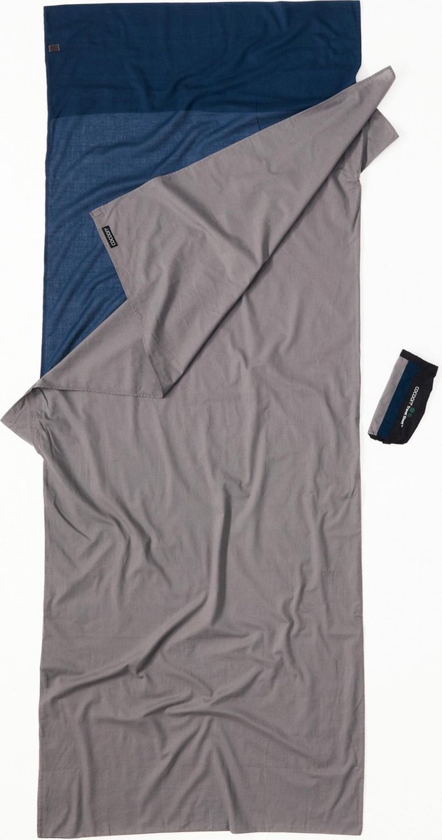 Cocoon Travelsheet 100%Cotton, Tuareg/Elephant Grey Lakenzak