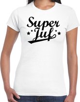 Super juf cadeau t-shirt wit voor dames L