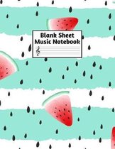 Blank Sheet Music Notebook