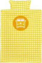 Taftan - Dekbedovertrek - Busje- 120 x 150 - geel