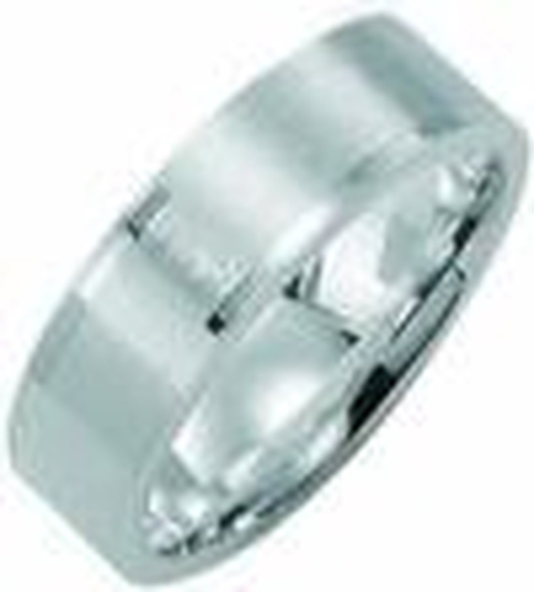 Kiss Me ring zilver mat met hoogglans elementen KM121 maat 68