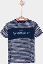 Tiffosi-jongens-t-shirt-Bowie, Influencer-kleur: blauw, wit-maat 116