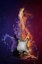 Composition Book: Flaming Guitar