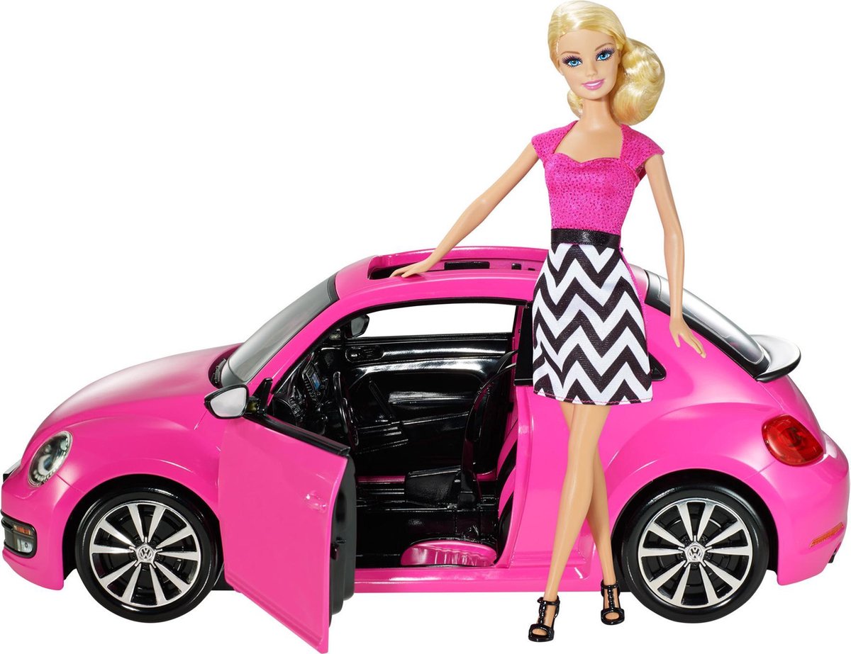 gesloten verdwijnen tumor Barbie New Beetle - Barbie auto met pop | bol.com