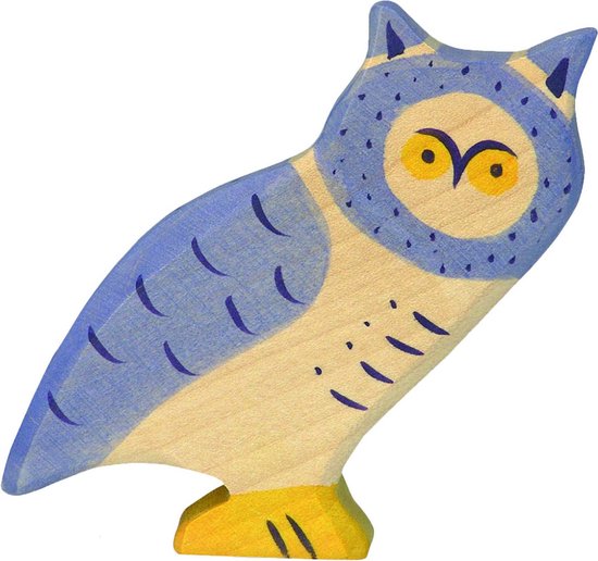 Holztiger houten uil