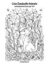 Cute Zendoodle Animals- Cute Zendoodle Animals Coloring Book for Grown-Ups 1 & 2