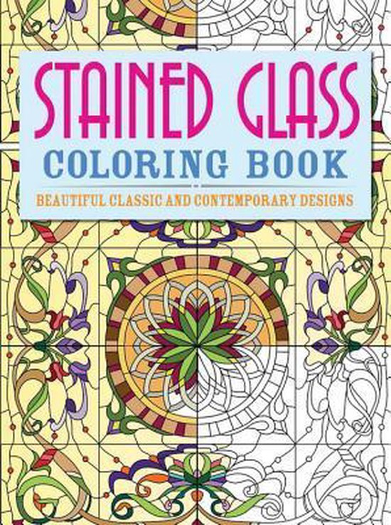 Stained Glass Coloring Book - cover