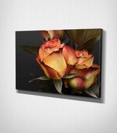 Multicolored Flowers Canvas - 120 x 80 cm - Bloemen - Schilderij - Canvas - Slaapkamer - Wanddecoratie  - Slaapkamer - Foto op canvas