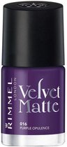 Rimmel London Velvet Matte Nagellak - 016 Purple Opulence