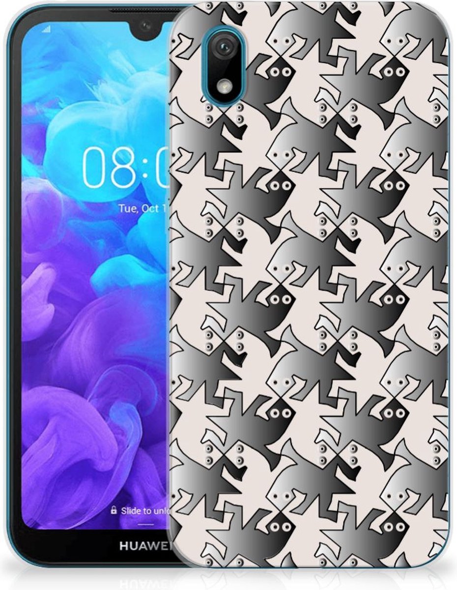 Huawei Y5 (2019) TPU Hoesje Salamander Grey