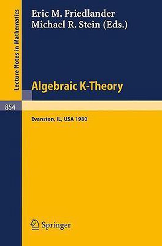 Algebraic KTheory, Evanston 1980 9783540106982 Boeken