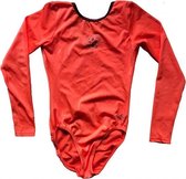 Dreamlight - Turnen - Nylon - Turnpakje - Lange Mouwen - Orange/Plum - Maat 12-14 Jaar