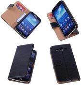 PU Leder Zwart Samsung Galaxy Grand 2 Book/Wallet Case/Cover Hoesje