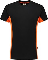 Tricorp T-shirt Bicolor 102004 Zwart / Oranje - Maat L