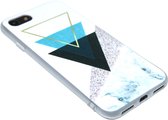 Geometrisch vormen hoesje wit Geschikt voor iPhone 8 Plus/ 7 Plus